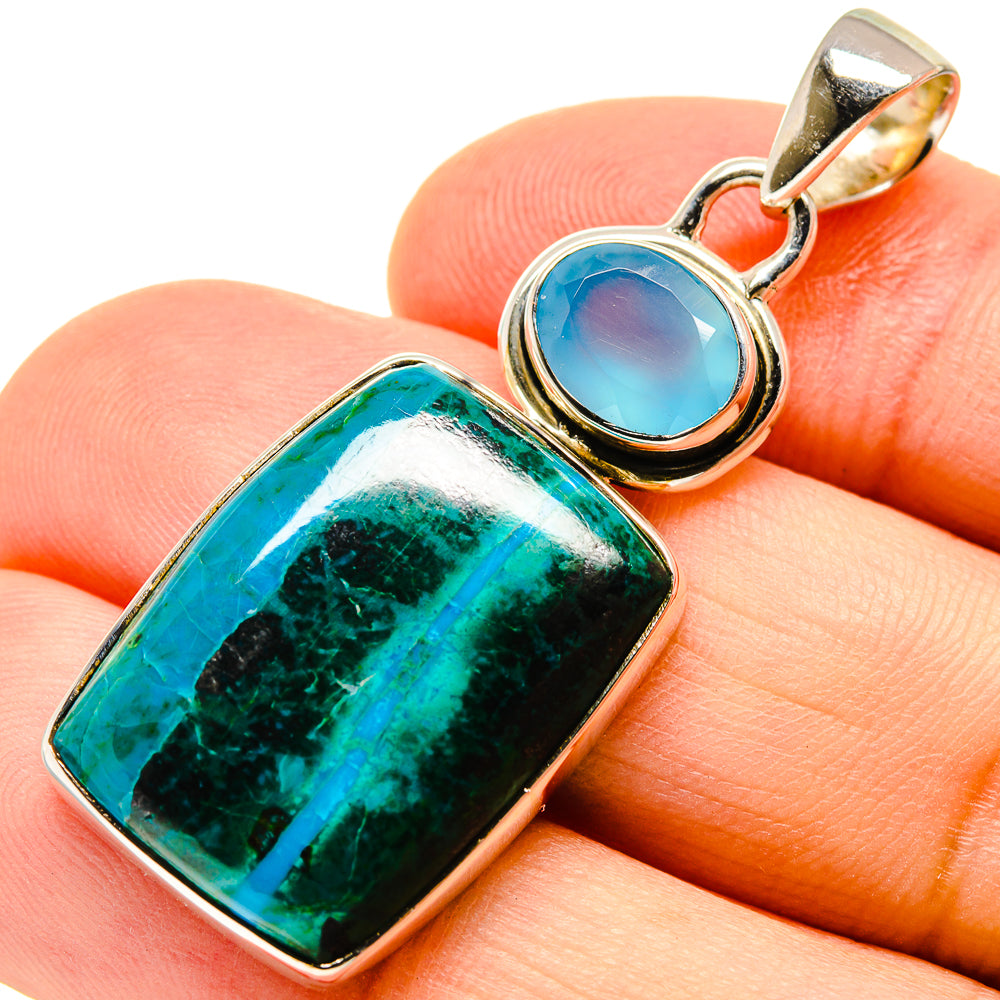 Chrysocolla Pendants handcrafted by Anasilvercos - PD755477