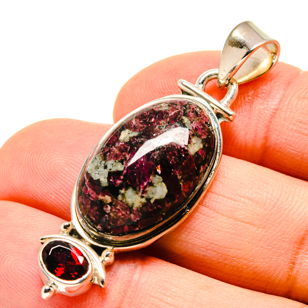 Russian Eudialyte Pendants handcrafted by Anasilvercos - PD755479