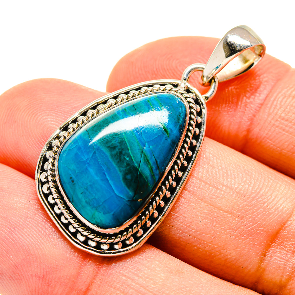 Chrysocolla Pendants handcrafted by Anasilvercos - PD755496