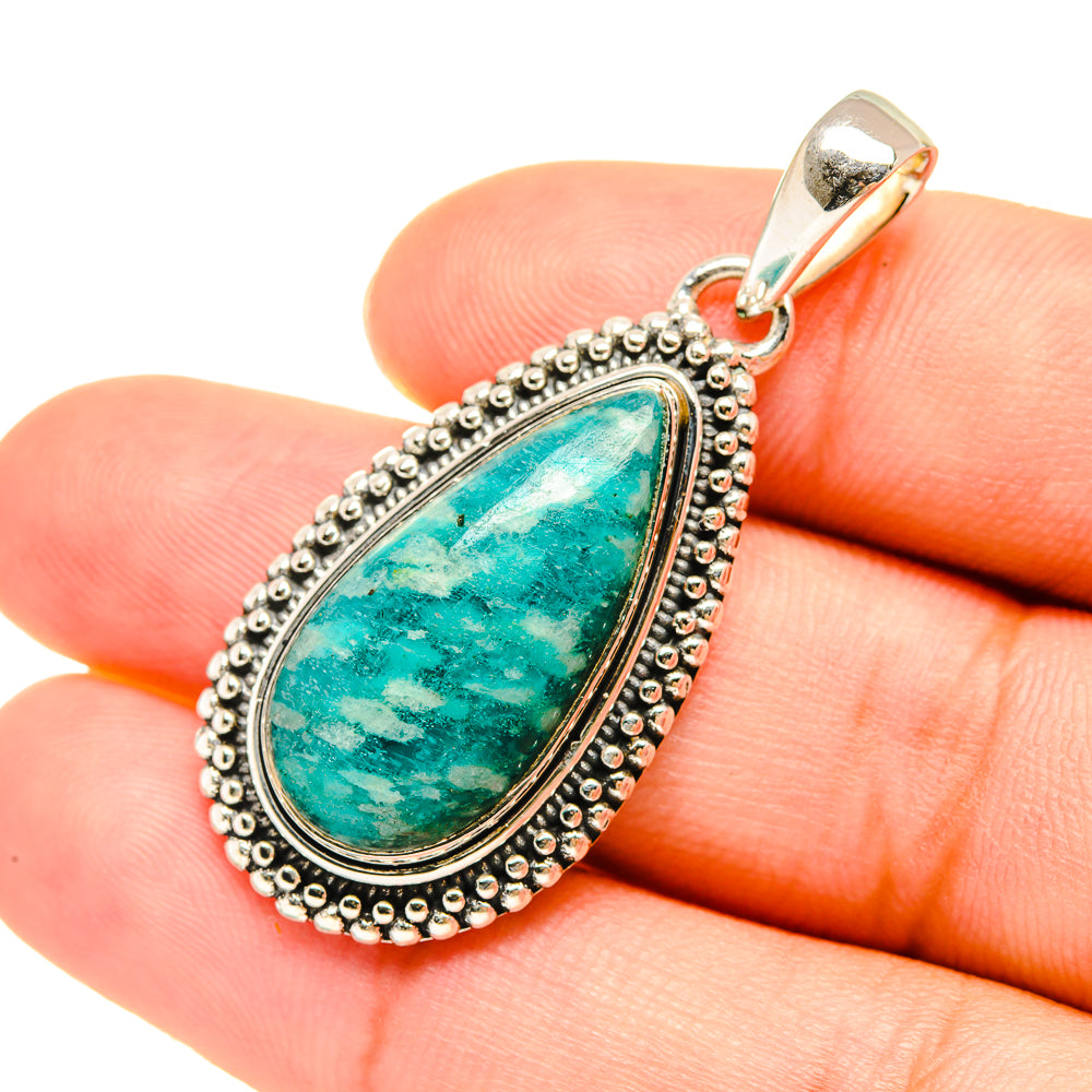 Amazonite Pendants handcrafted by Anasilvercos - PD7555