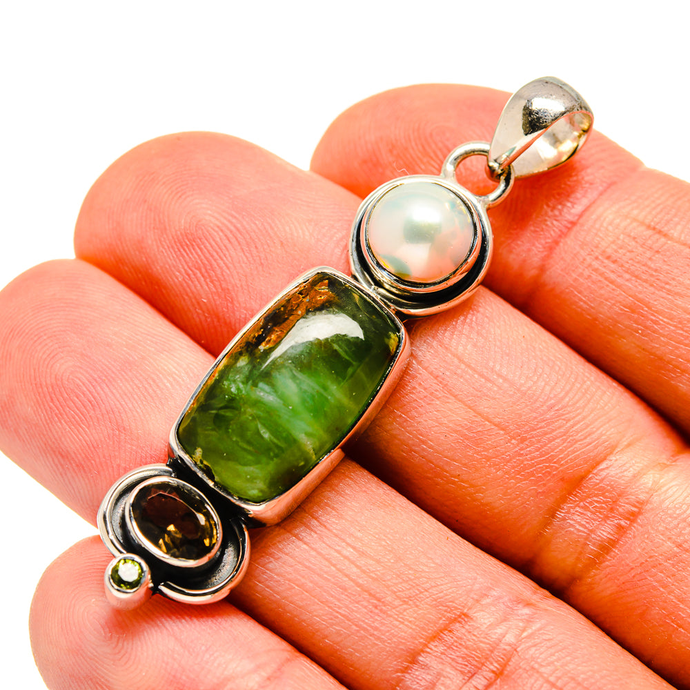 Chrysoprase Pendants handcrafted by Anasilvercos - PD755518