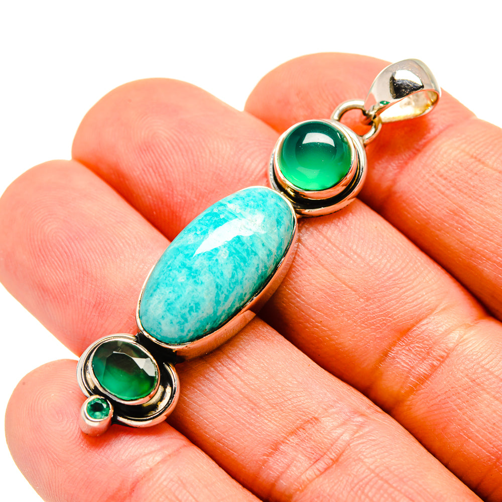 Amazonite Pendants handcrafted by Anasilvercos - PD755519