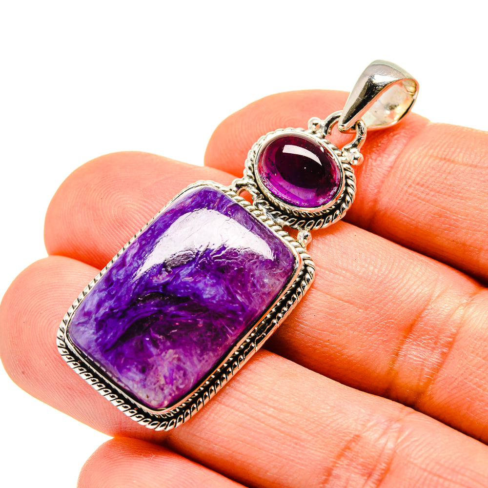 Charoite Pendants handcrafted by Anasilvercos - PD755526