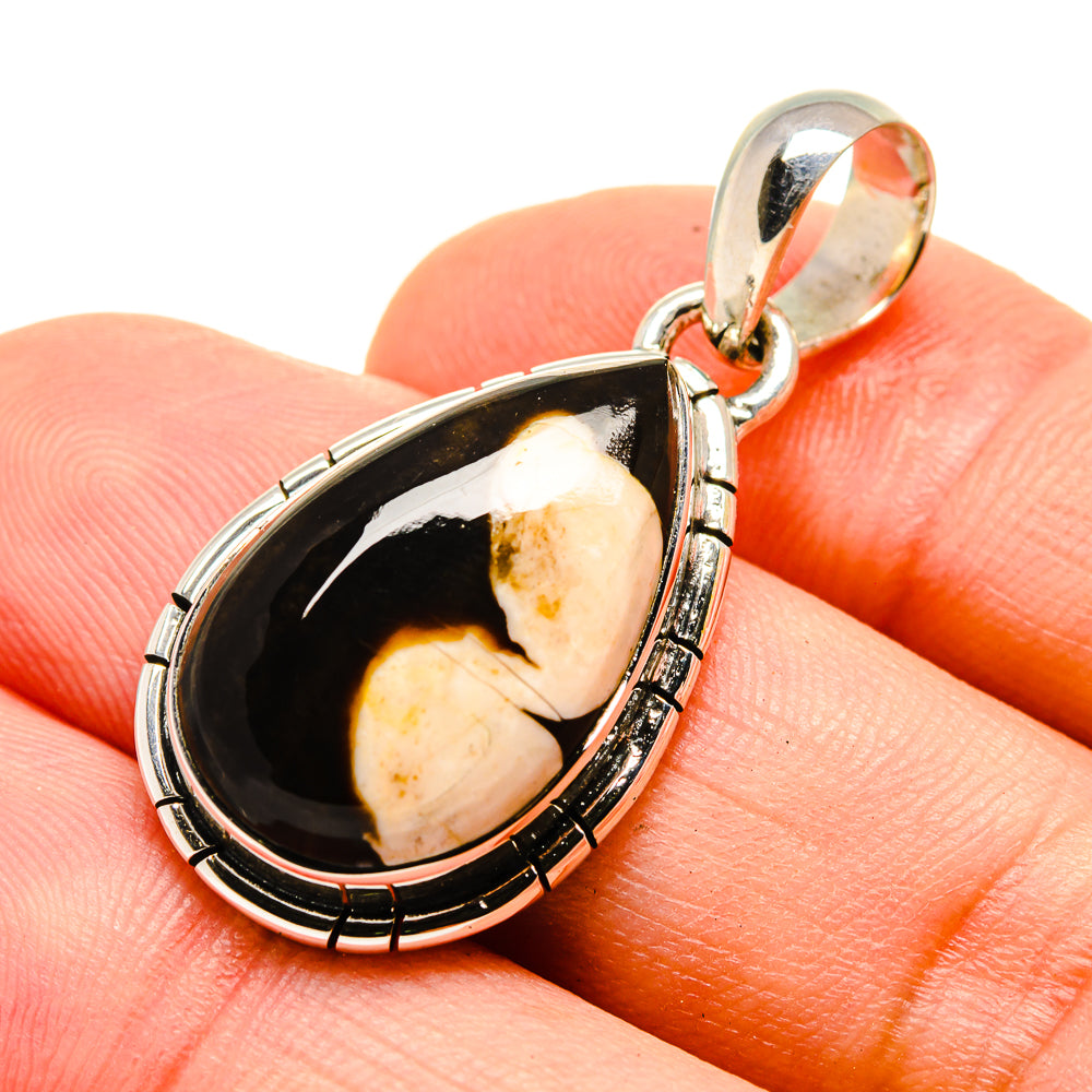 Peanut Wood Jasper Pendants handcrafted by Anasilvercos - PD755547