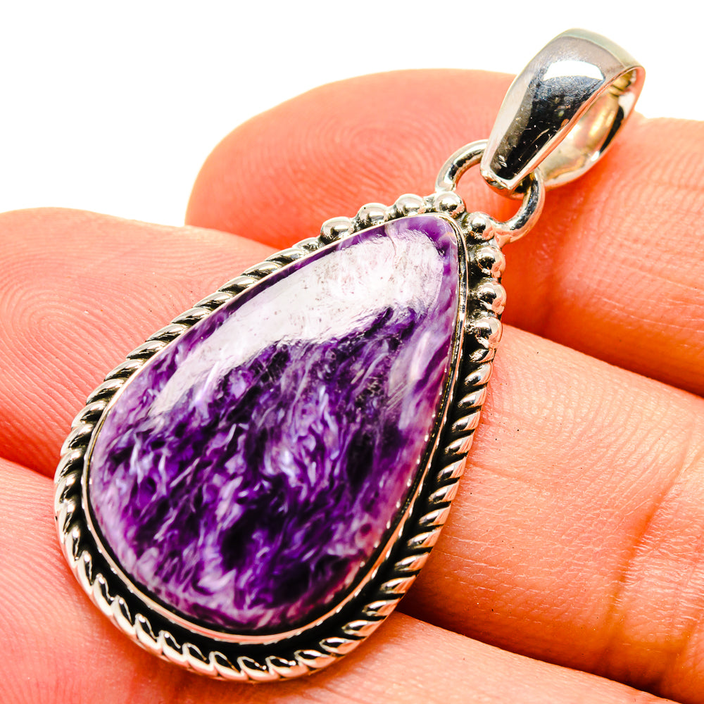 Charoite Pendants handcrafted by Anasilvercos - PD755558