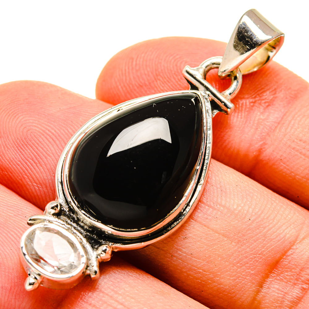 Black Onyx Pendants handcrafted by Anasilvercos - PD755571