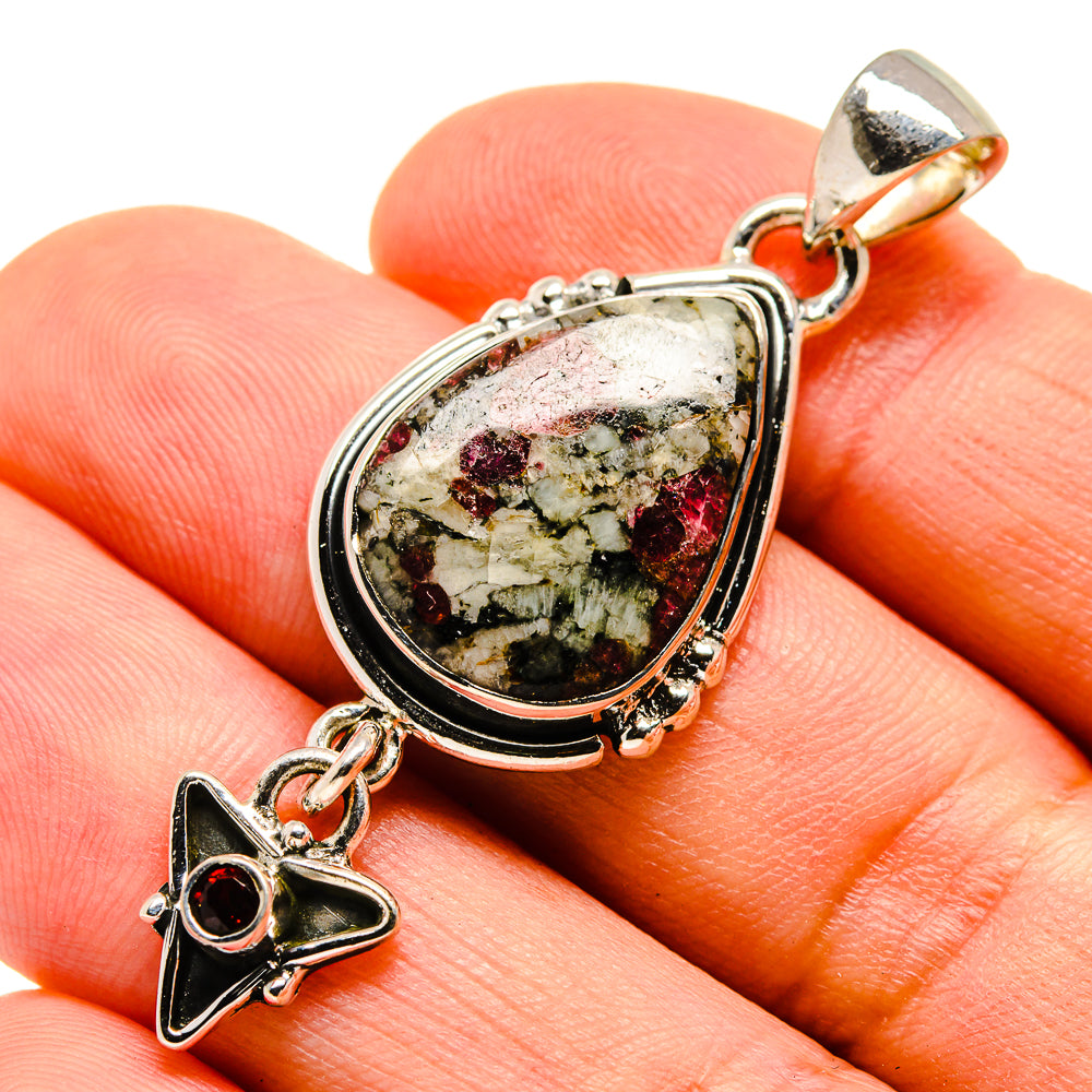Russian Eudialyte Pendants handcrafted by Anasilvercos - PD755589