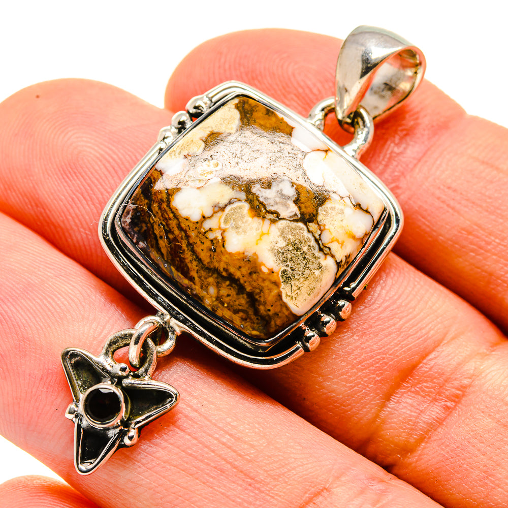 Peanut Wood Jasper Pendants handcrafted by Anasilvercos - PD755590