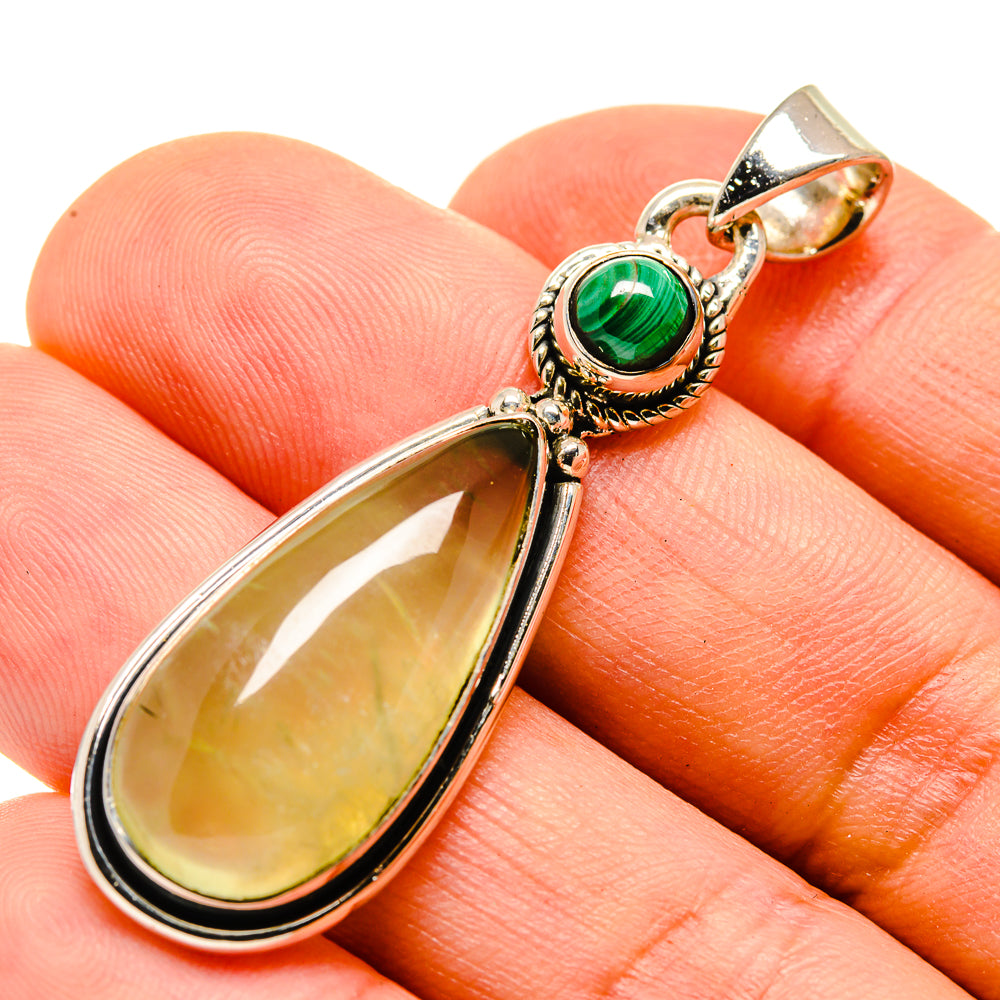 Prehnite Pendants handcrafted by Anasilvercos - PD755609