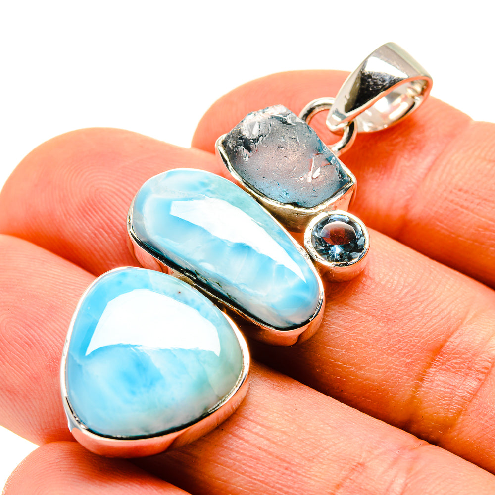 Larimar Pendants handcrafted by Anasilvercos - PD755615