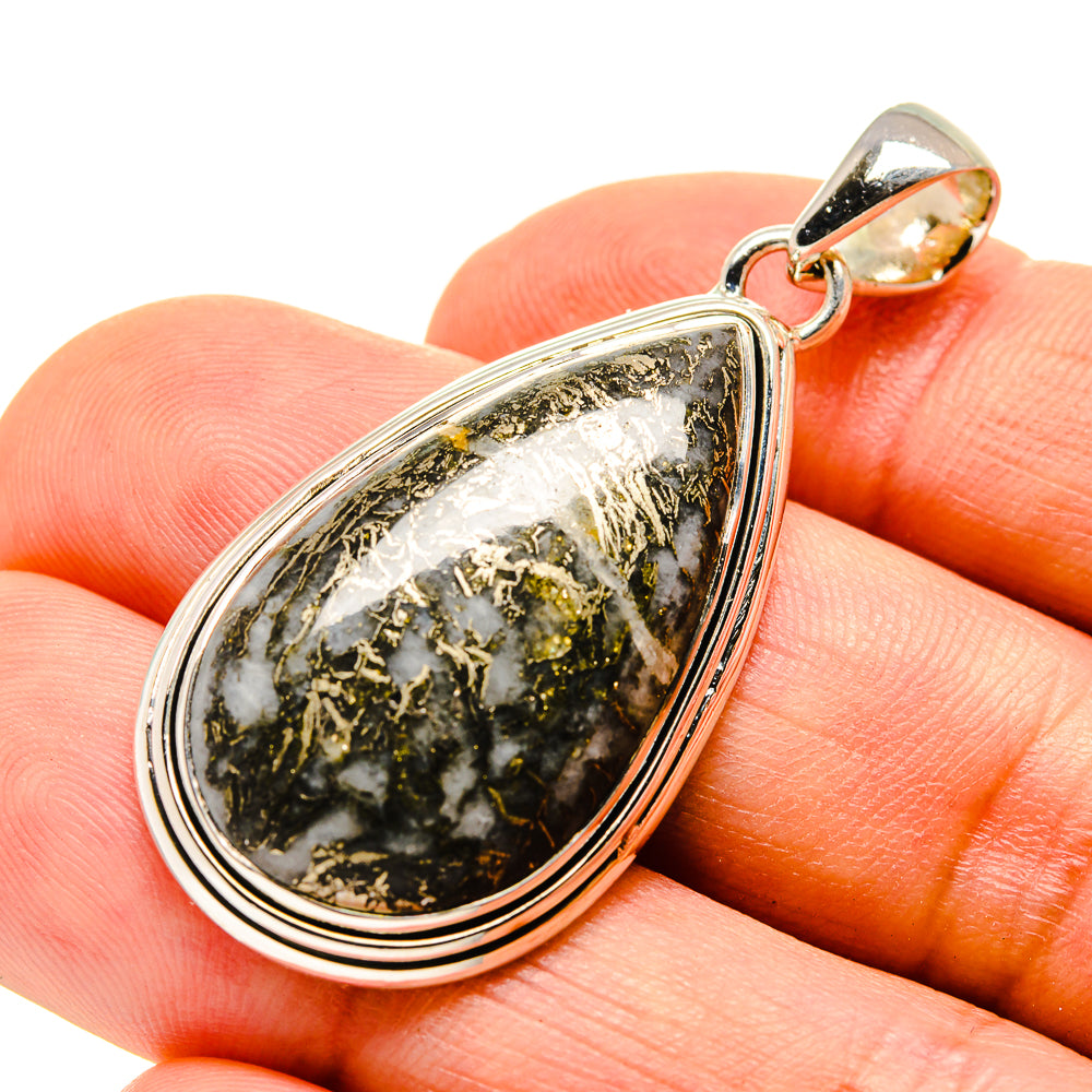 Pyrite Agate Pendants handcrafted by Anasilvercos - PD755616