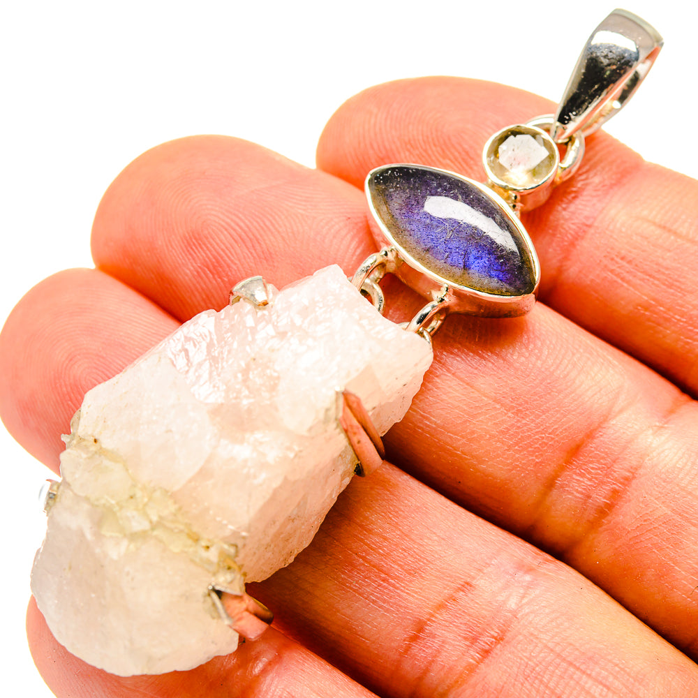 Rainbow Moonstone Pendants handcrafted by Anasilvercos - PD755631