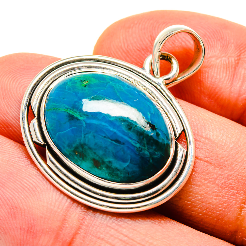 Chrysocolla Pendants handcrafted by Anasilvercos - PD755645
