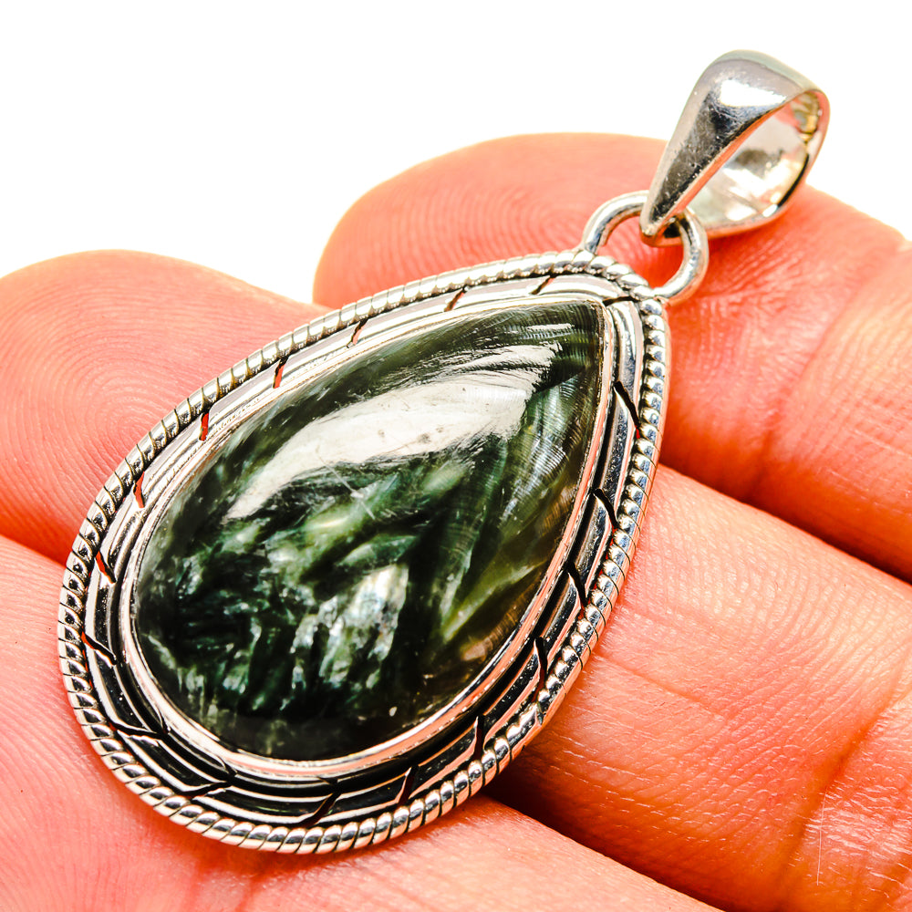 Seraphinite Pendants handcrafted by Anasilvercos - PD755683