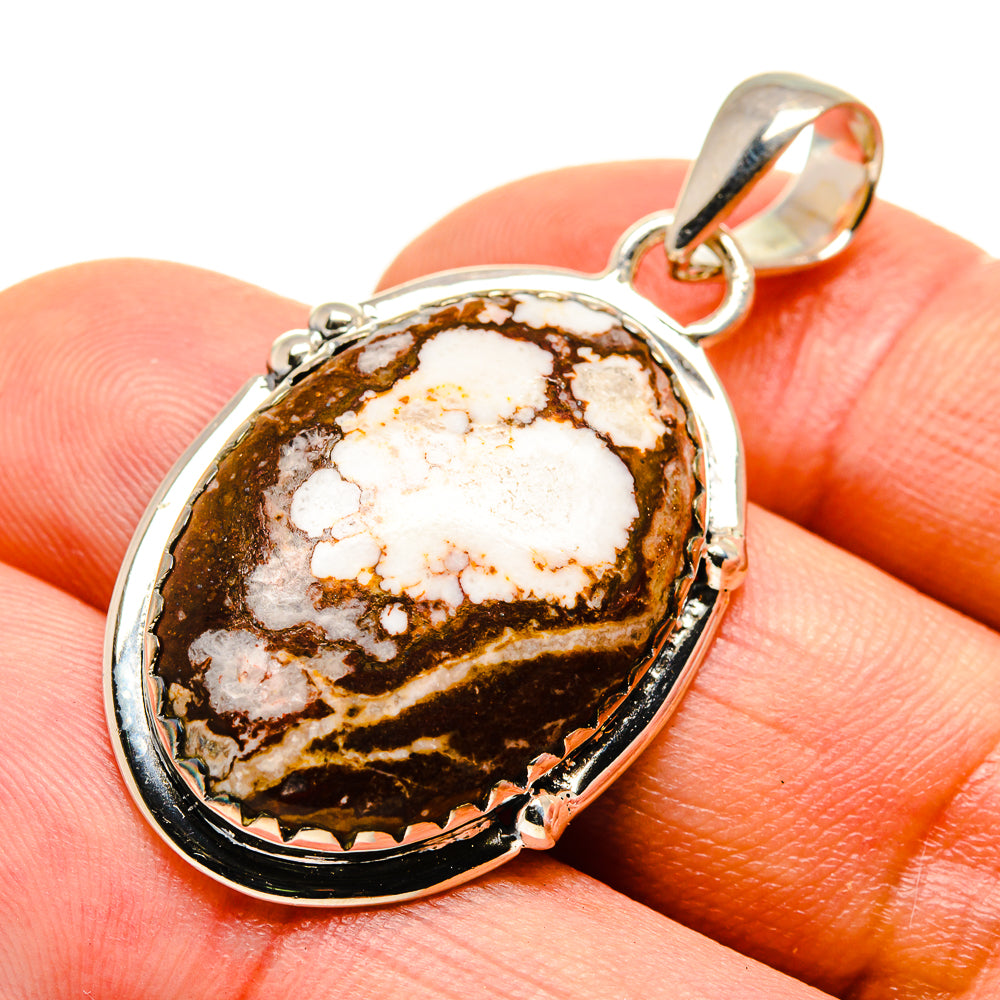 Peanut Wood Jasper Pendants handcrafted by Anasilvercos - PD755693