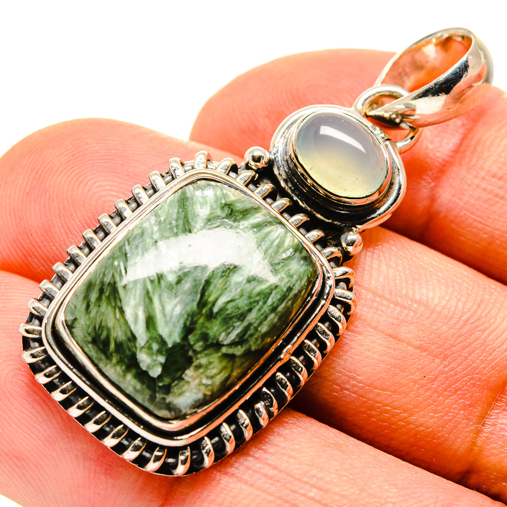 Seraphinite Pendants handcrafted by Anasilvercos - PD755701