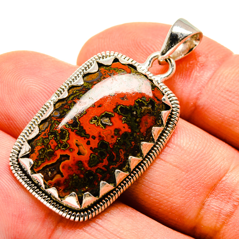 Moroccan Agate Pendants handcrafted by Anasilvercos - PD755709
