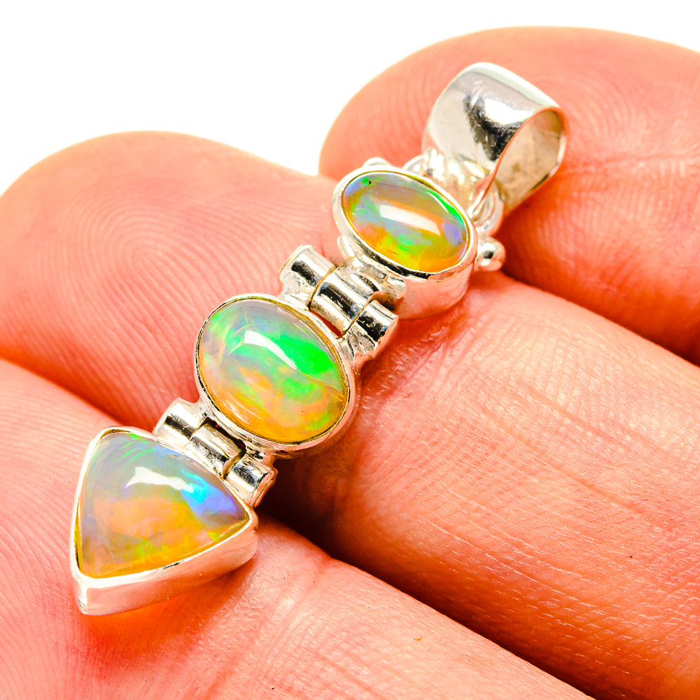 Ethiopian Opal Pendants handcrafted by Anasilvercos - PD755737