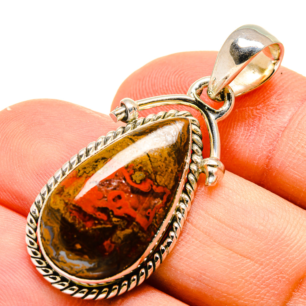 Moroccan Agate Pendants handcrafted by Anasilvercos - PD755752