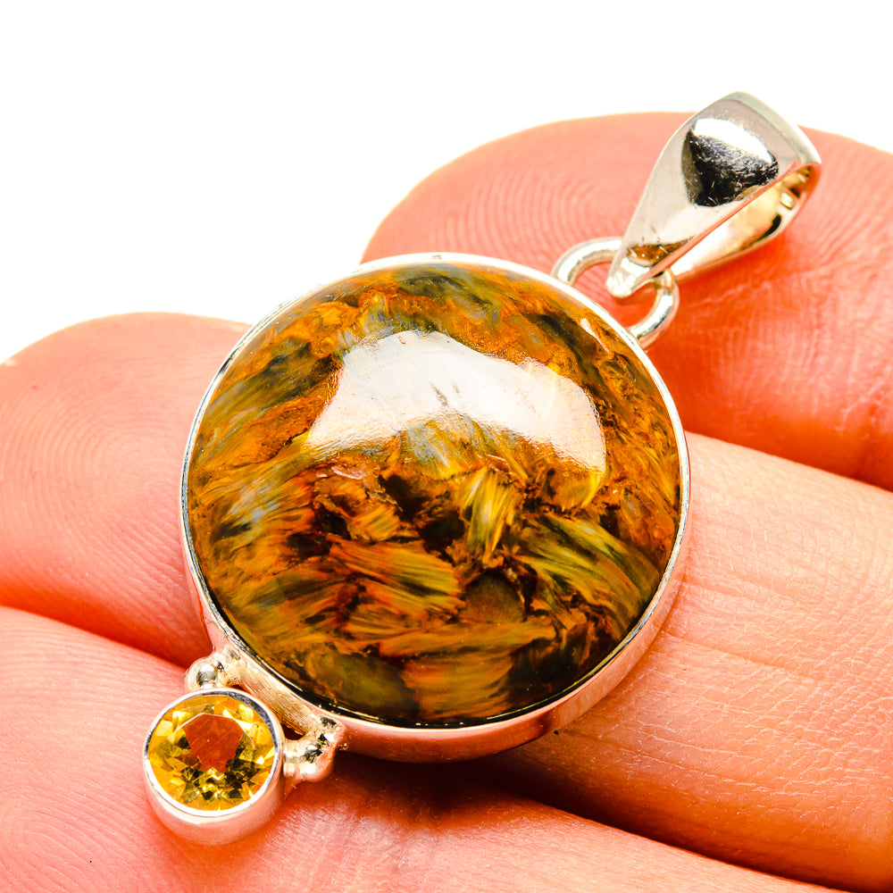 Golden Pietersite Pendants handcrafted by Anasilvercos - PD755774