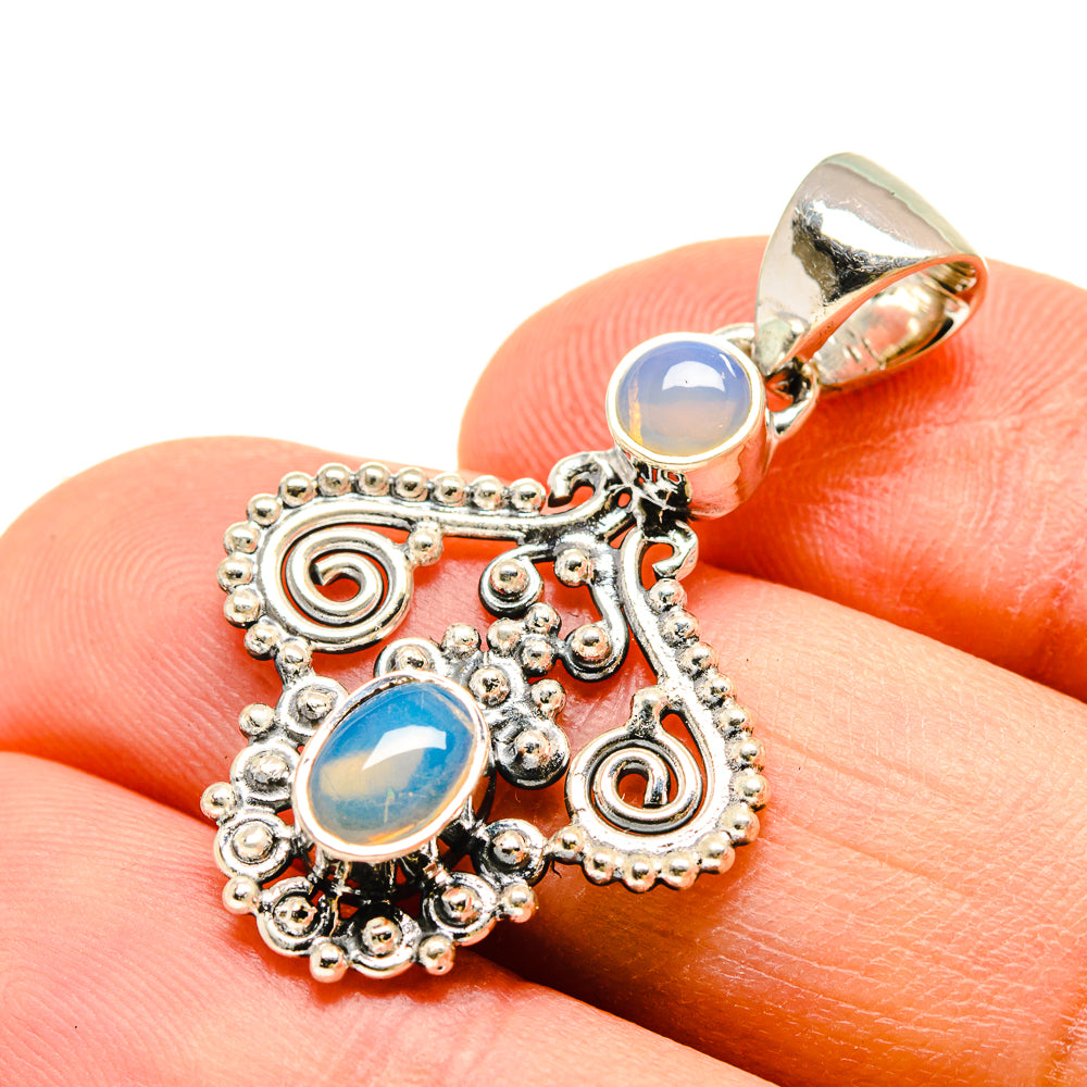 Ethiopian Opal Pendants handcrafted by Anasilvercos - PD755781