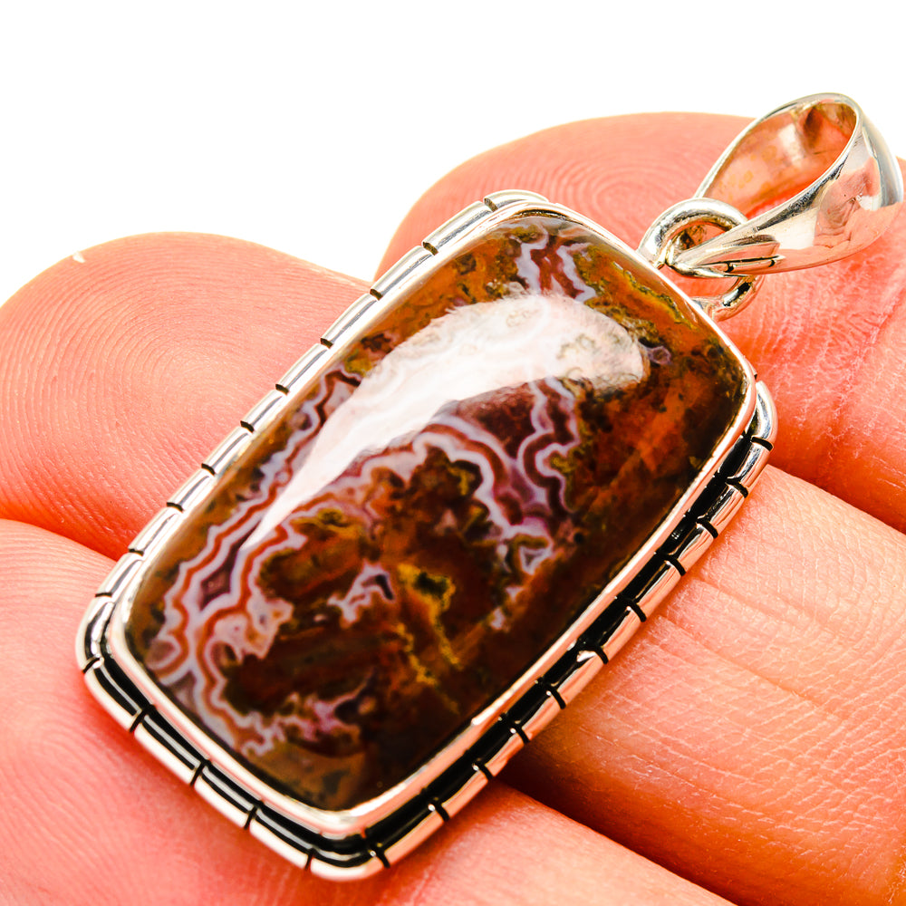 Moroccan Agate Pendants handcrafted by Anasilvercos - PD755787
