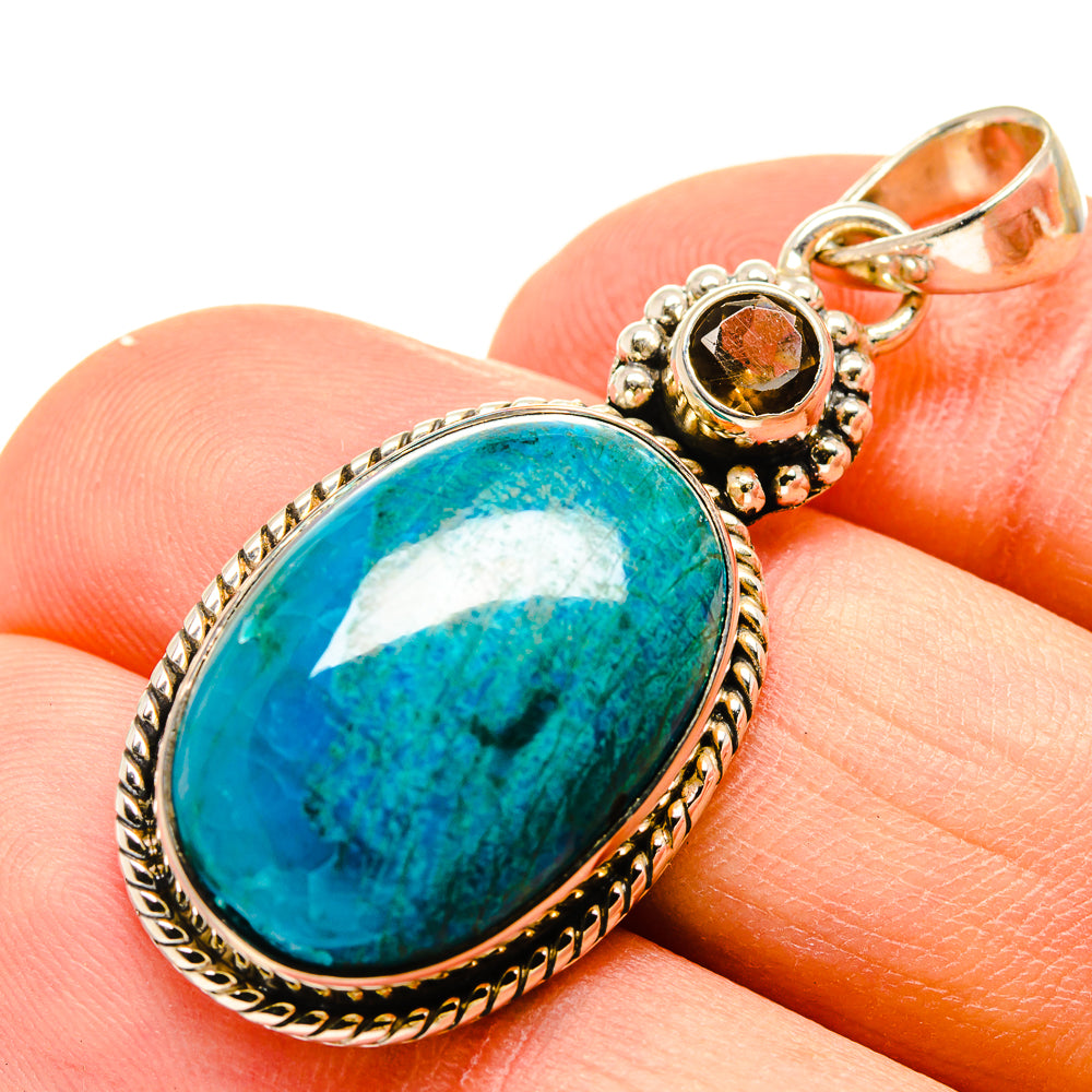 Chrysocolla Pendants handcrafted by Anasilvercos - PD755804
