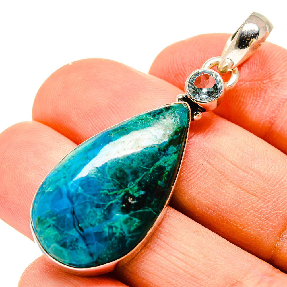 Chrysocolla Pendants handcrafted by Anasilvercos - PD755823