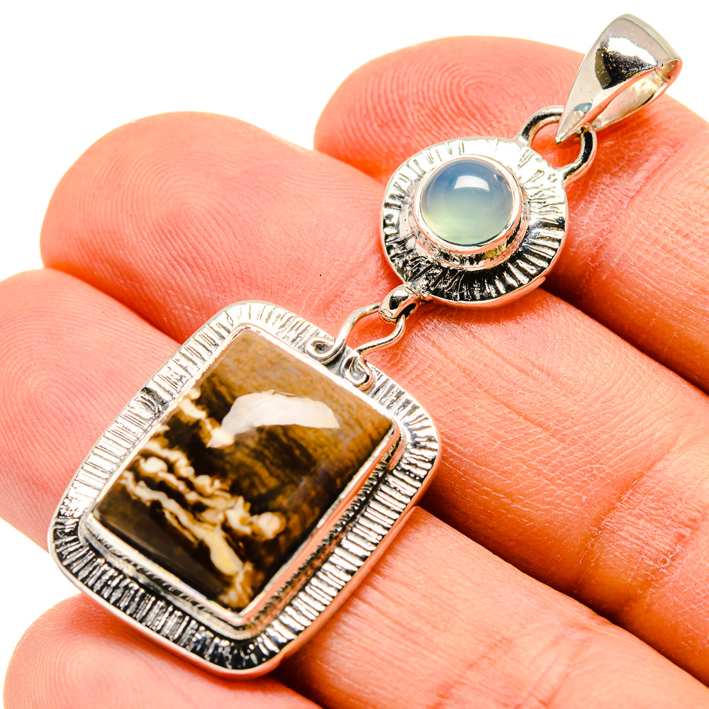 Peanut Wood Jasper Pendants handcrafted by Anasilvercos - PD755825