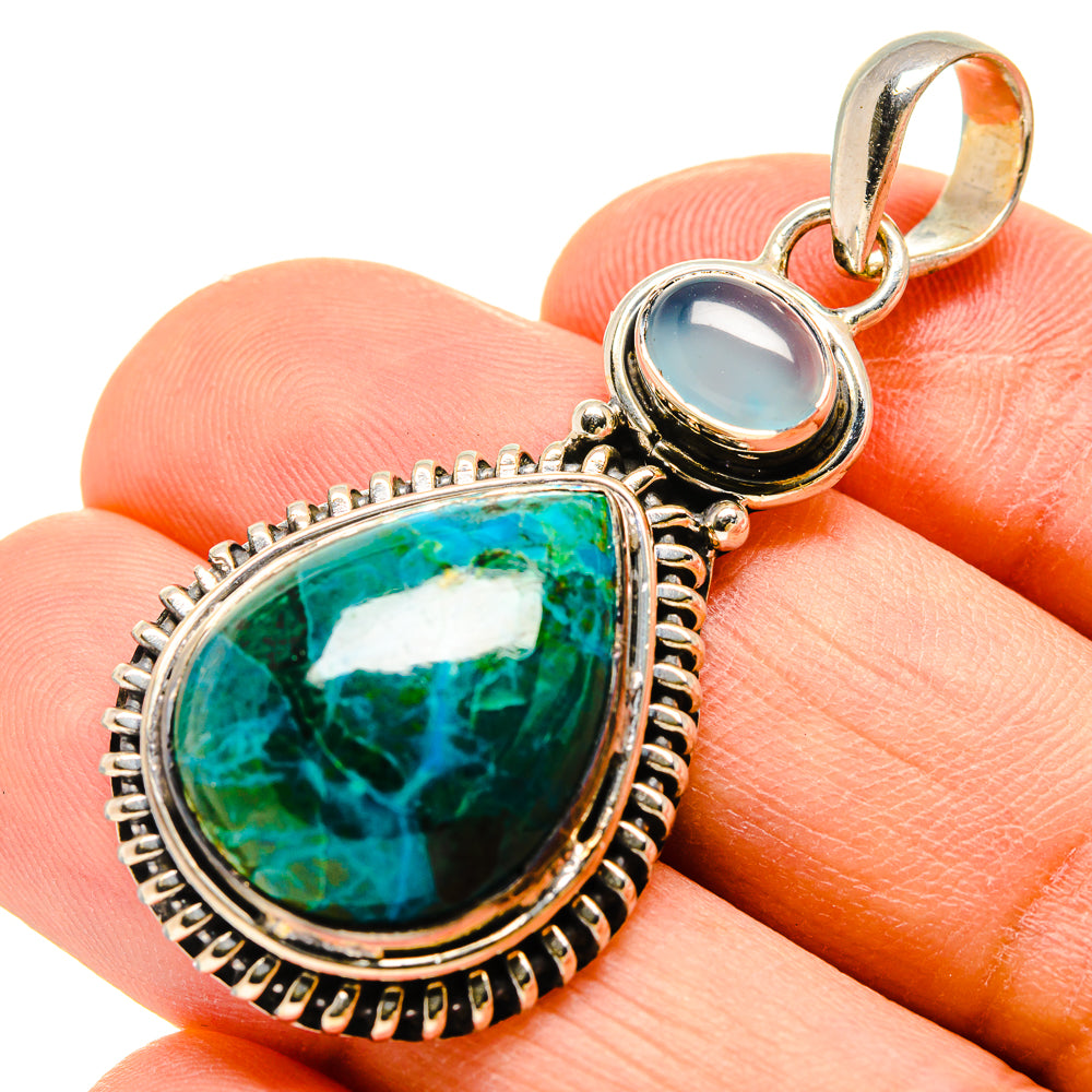 Chrysocolla Pendants handcrafted by Anasilvercos - PD755826