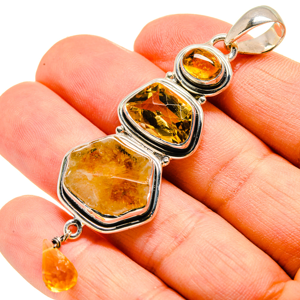 Citrine Pendants handcrafted by Anasilvercos - PD755830