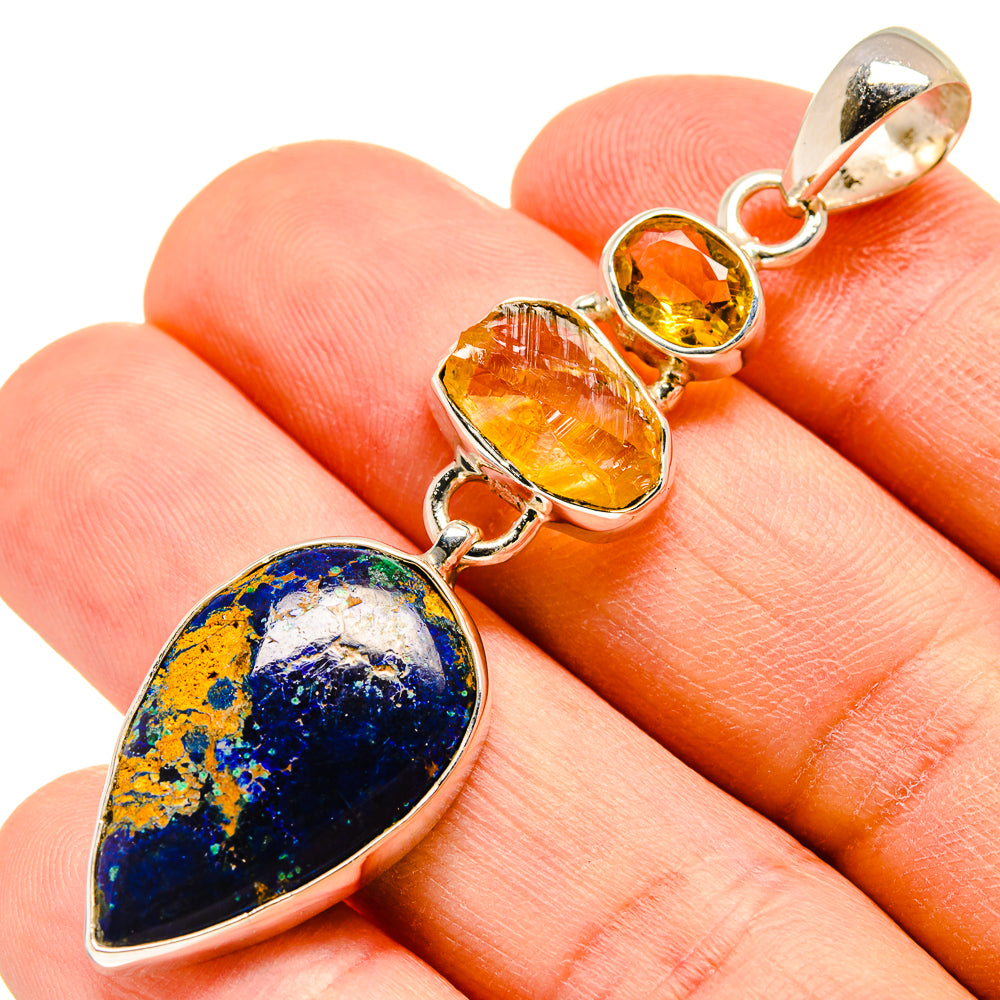 Azurite Pendants handcrafted by Anasilvercos - PD755832