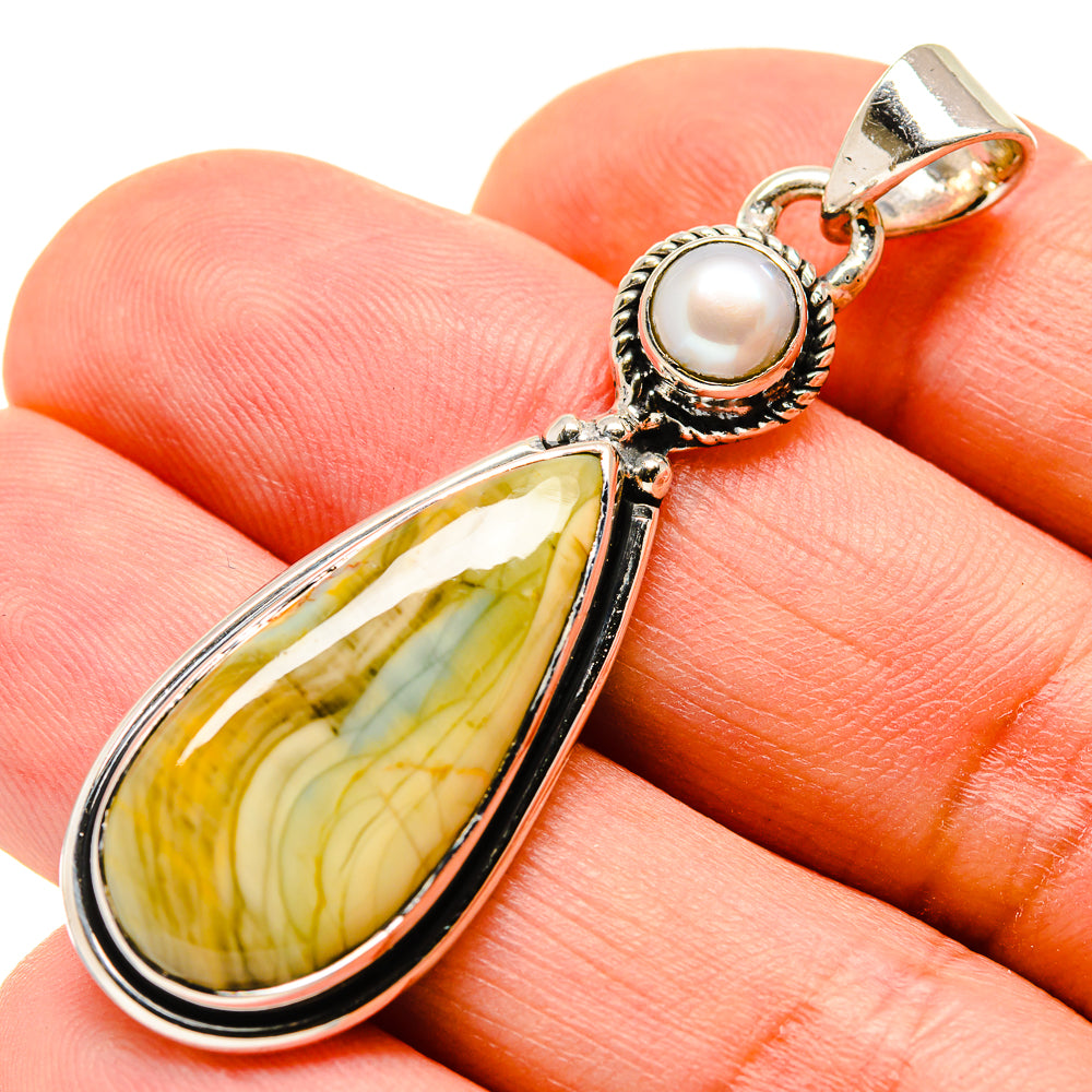 Willow Creek Jasper Pendants handcrafted by Anasilvercos - PD755853