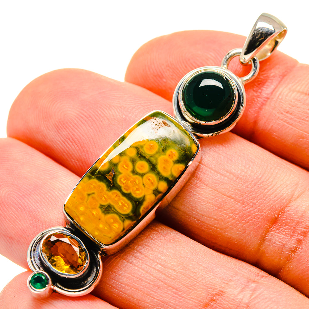 Ocean Jasper Pendants handcrafted by Anasilvercos - PD755863