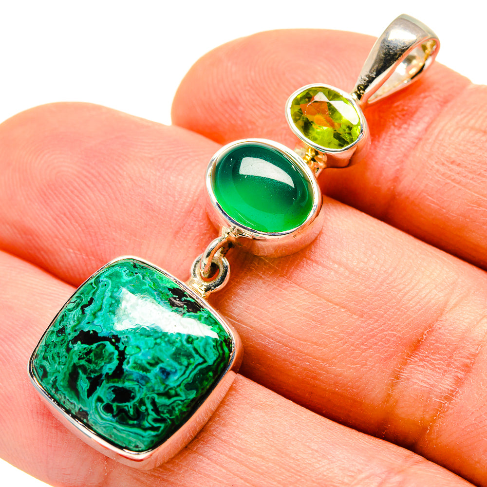 Chrysocolla Pendants handcrafted by Anasilvercos - PD755868
