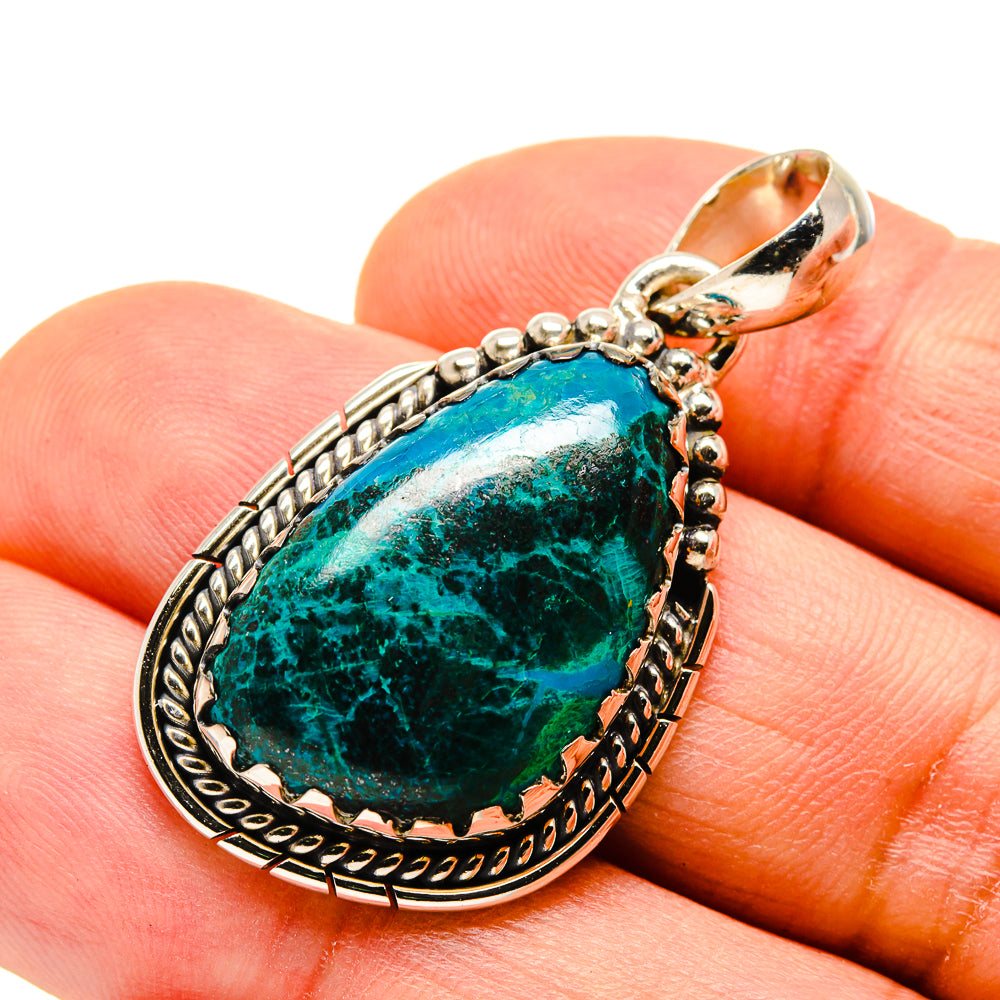 Chrysocolla Pendants handcrafted by Anasilvercos - PD755878