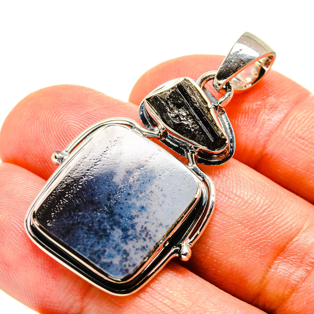 Scenic Dendritic Agate Pendants handcrafted by Anasilvercos - PD755924