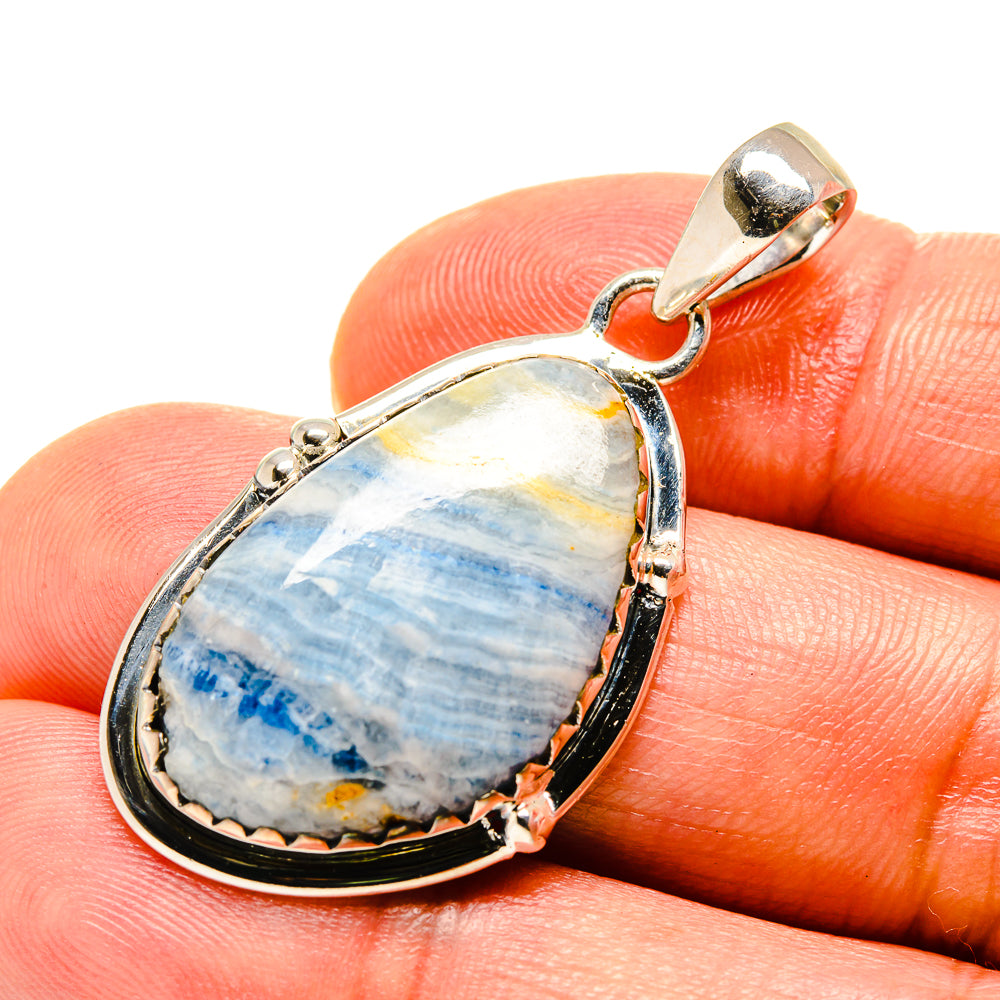 Blue Scheelite Pendants handcrafted by Anasilvercos - PD755927