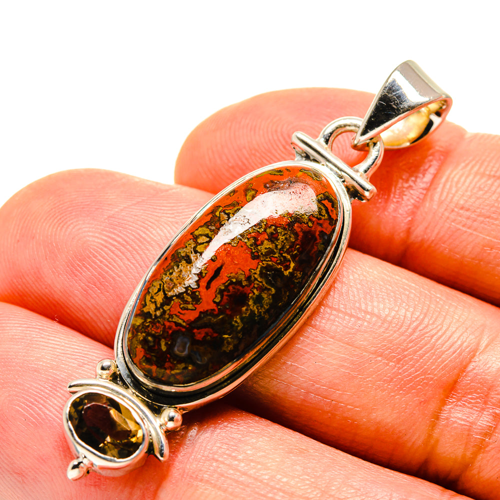 Moroccan Agate Pendants handcrafted by Anasilvercos - PD755937