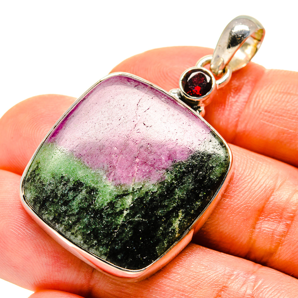 Ruby Zoisite Pendants handcrafted by Anasilvercos - PD755950