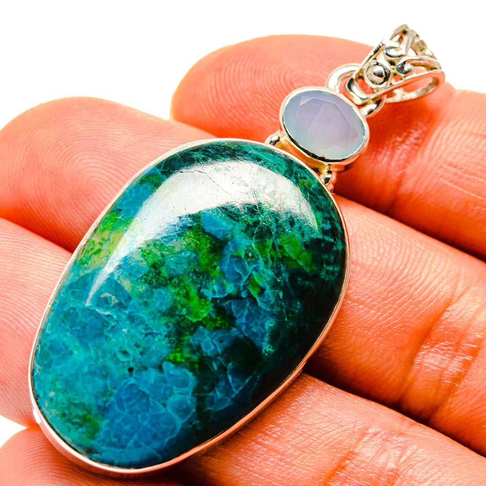 Chrysocolla Pendants handcrafted by Anasilvercos - PD755952