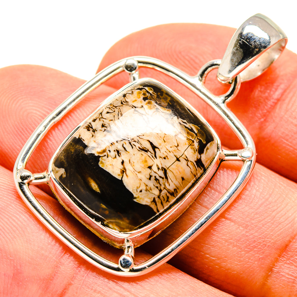 Peanut Wood Jasper Pendants handcrafted by Anasilvercos - PD755970