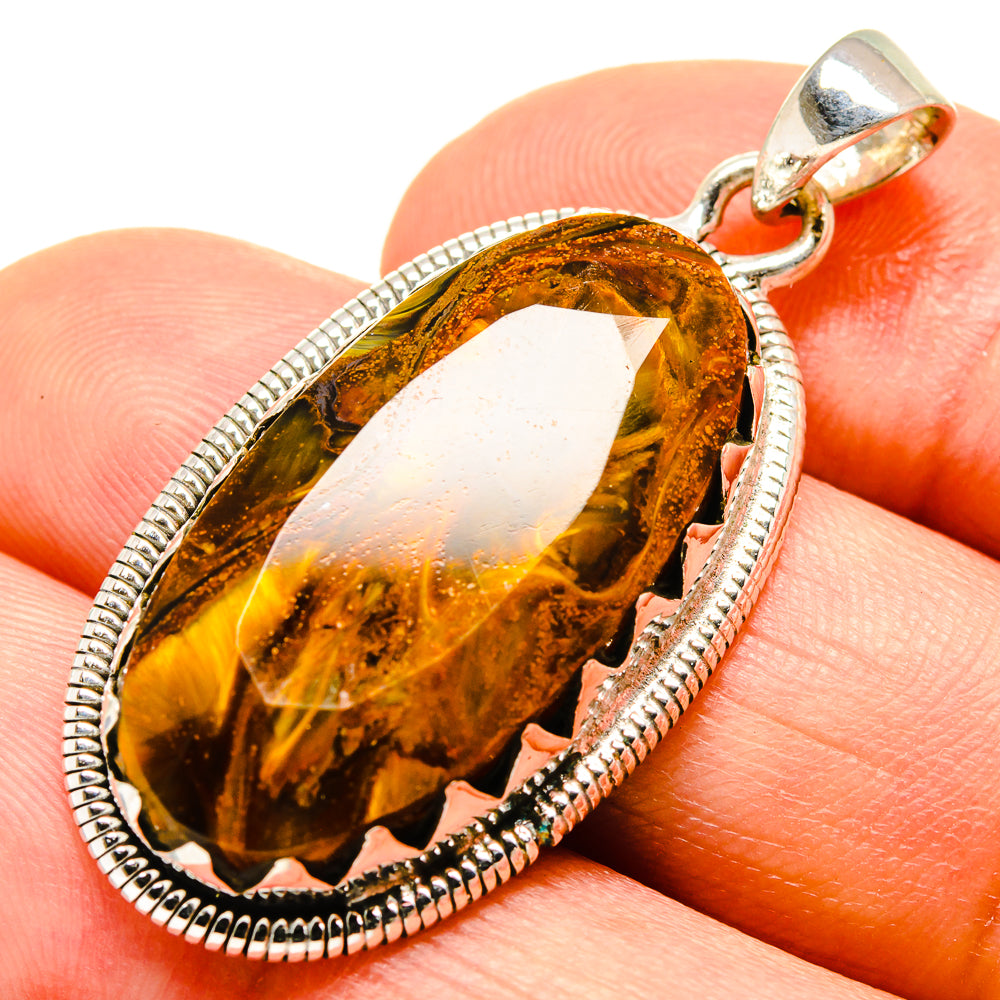 Golden Pietersite Pendants handcrafted by Anasilvercos - PD755988