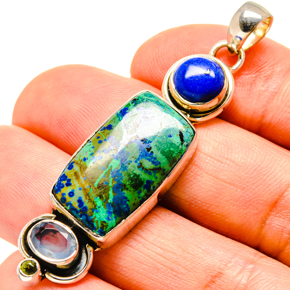 Chrysocolla Pendants handcrafted by Anasilvercos - PD756003