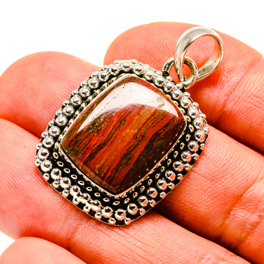 Red Jasper Pendants handcrafted by Anasilvercos - PD756005