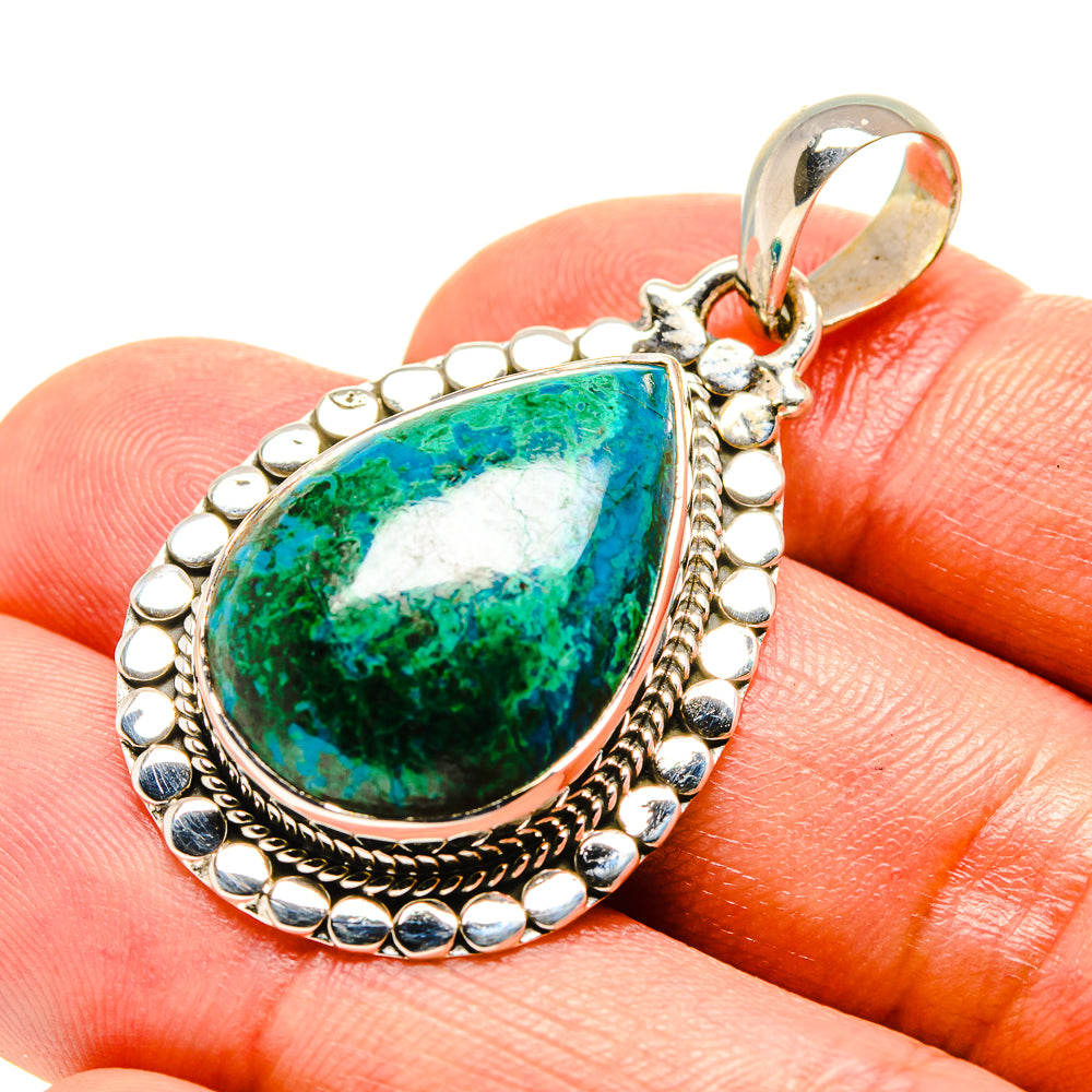 Chrysocolla Pendants handcrafted by Anasilvercos - PD756018