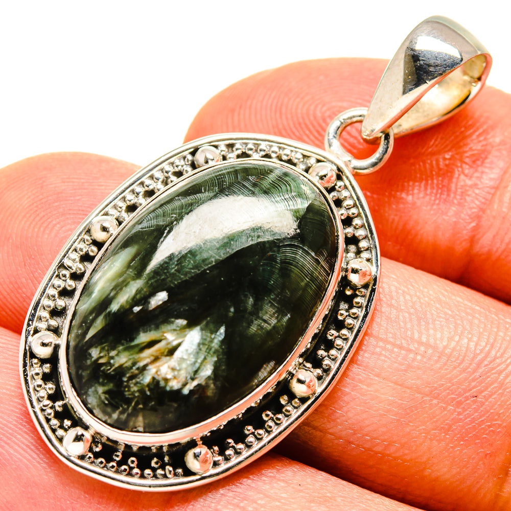 Seraphinite Pendants handcrafted by Anasilvercos - PD756035