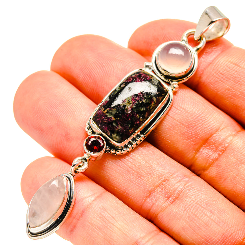 Russian Eudialyte Pendants handcrafted by Anasilvercos - PD756051