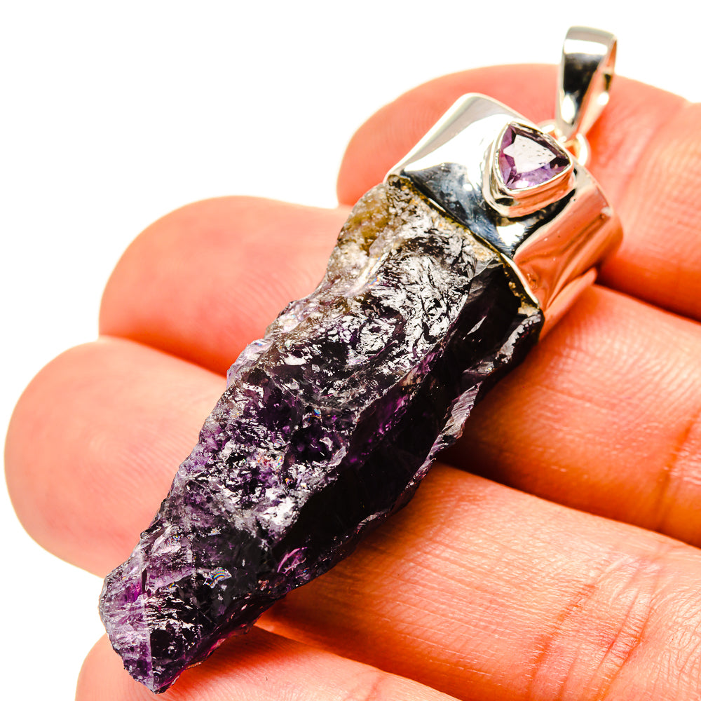 Amethyst Stalactite Pendants handcrafted by Anasilvercos - PD756056