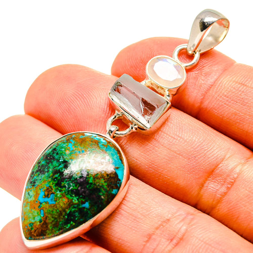 Chrysocolla Pendants handcrafted by Anasilvercos - PD756057